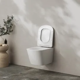 Kronenbach Cube Wand-WC mit WC-Sitz Weiß glänzend