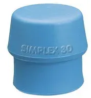 Halder Simplex Schonhammer-Einsatz Kopf ø 40 mm Härtegrad 1 TPE-Soft blau