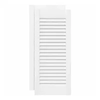 vidaXL Schranktüren Lamellen-Design 2 Stk. Weiß 61,5x29,5 cm, vidaXL