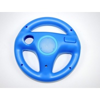 1x Nintendo Wii Lenkrad Blau Blue Mario Kart Controller Zubehör Wheel