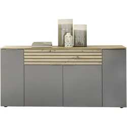 HBZ Meble BZ 5110 Sideboard Holzwerkstoff Grau/Braun - Artisan Eiche