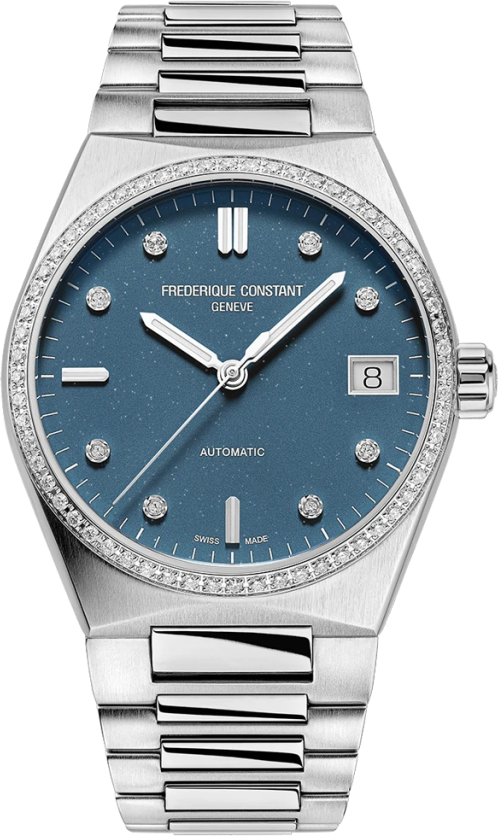 Frederique Constant Highlife Ladies Automatic Sparkling FC-303LBSD2NHD6B - -,Lack/Glitzer,Edelstahl - 34mm