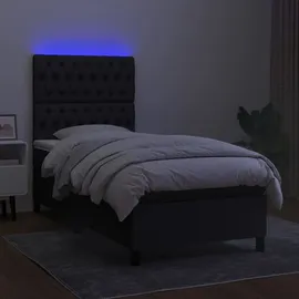 vidaXL Boxspringbett 100 x 200 cm Schwarz