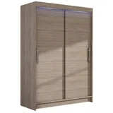 MIRJAN24 Kleiderschrank Miami I (mit Schiebetüren) Schiebetürenschrank, Garderobe beige