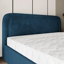 masseno Polsterbett, Blau, Holz, 140x200 cm, Schlafzimmer, Betten, Polsterbetten