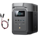 EF ECOFLOW DELTA 2 1024WhTragbare Powerstation mit XT60i Kabel, Solargenerator mit LiFeP04, erweiterbarer Kapazität bis zu 3kWh, Schnellladung von 0-80% in 50 Mins, Stromaggregat für Camping/Zuhause