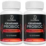 Aureasalus Probiotika für Männer, 500 Milliarden KBE 12 Stämme, für Männer Probioc mit Cranberry, Kurkuma, Goji-Beere,gluten- und milchfrei, 60 Kapseln (60 stück (2er Pack))