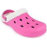 Romika Grizzly 11401 Clog, Größe: 38 EU, Farbe: Pink, Hausschuhe, Wärme-Pantoffeln, Clogs, Schlappen, männer, frauen, winterhaussschuhe, lammfellhausschuhe, fellhaussschuhe, gefüttert, warm - 38 EU