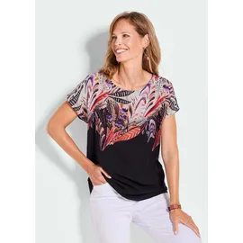 GOLDNER Elegantes Oberteil mit Ethno-Muster", in schwarz / gemustert), | Gr.: 44,