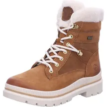REMONTE Damen Chelsea Boots D0C77, Frauen Stiefeletten,lose Einlage,wasserabweisend,remonteTEX,Bootee,Booties,halbstiefel,braun Kombi (23),38 EU