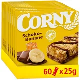 Müsli-Riegel Classic Schoko-Banane, Schokolade & Banane, Multipack 60x25g