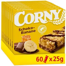 CORNY Müsli-Riegel Classic Schoko-Banane, Schokolade & Banane, Multipack 60x25g