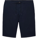 TOM TAILOR Herren Tech Chino Shorts, blau, Uni, Gr. 30