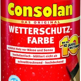 Consolan Wetterschutz-Farbe 750 ml braun seidenglänzend