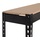 Mendler Packstation HWC-J84, Packtisch Arbeitstisch Werktisch, Rollenhalter höhenverstellbar, Holz Stahl 183x183x90cm, schwarz