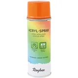 RAYHER HOBBY 34145210 Acryl-Spray, Acryllack, seidenmatt, Sprühlack für innen und außen, hohe Deckkraft, umweltbewusst spraylackieren, Dose 200 ml (1er Pack), orange
