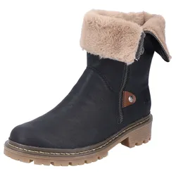 Winterstiefelette, mit Reißverschluss an der Außenseite, Gr. 39, schwarz, , 86523058-39