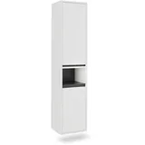 Vicco Viola Hochschrank 38 x 170 cm Weiß/Grau Holz