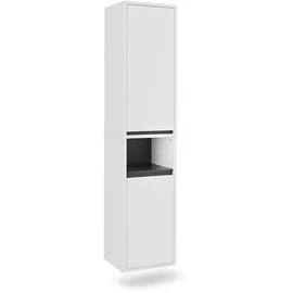 Vicco Viola Hochschrank 38 x 170 cm Weiß/Grau Holz