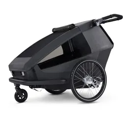 Croozer Kid Yuuna 2, modular Schwarz Modell 2025