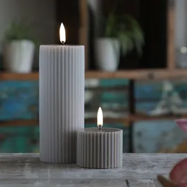 uYuni LED Mini Kerze Thea 5,8 cm sand