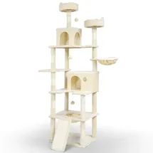 VOUNOT Katzenbaum 215 cm Beige/Grau