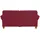 Home Affaire "Borkum, B: 186cm", rot (bordeaux), B:186cm H:87cm T:88cm, Struktur (100% Polyester);Luxus-Microfaser ALTARA NUBUCK (100% Polyester);MELROSE (100% Polyester);Luxus-Microfaser Toro (100% Polyester), Sofas, mit Federkern