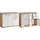Procontour Sideboard 90 x 74 x 35 cm Eichefarben / Weiß