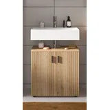 xonox.home Waschbeckenunterschrank Mone 60 x 59 x 30 cm Braun