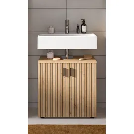 xonox.home Waschbeckenunterschrank Mone 60 x 59 x 30 cm Braun