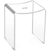 Navaris Duschhocker aus Acryl 43,5x37x28cm - Badhocker Badezimmer Stuhl