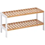 Zeller Schuhregal 70 x 33 x 26 cm weiß / weiß