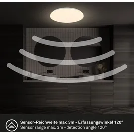 Briloner - LED Deckenlampe Bewegungsmelder IP54, LED Badlampe, Badezimmerleuchte Warmweiß