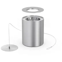 höfats SPIN 1200 Bio-Burner Ø 105 cm Silber