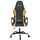 vidaXL Gaming-Stuhl Kunstleder Schwarz & Gold