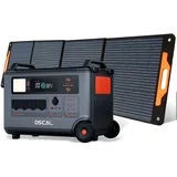 OSCAL PowerMax 3600 Tragbare Solarspeicher 3600Wh + OSCAL PM200 Faltbares Solarpanel 200W Mobile Solaranlage für Powerstation Solarspeicher