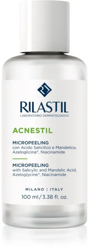 Rilastil Acnestil Peelingmilch für eine sanftere Haut für Aknehaut 100 ml