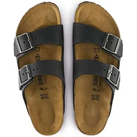 Birkenstock Arizona Nubukleder geölt schmal schwarz 42