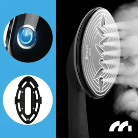 Maltec Dampfbügelstation SteamCare2500W Dampfbügeleisen Vorheizen 40s, 35g/min Dampfaustritt - Schwarz