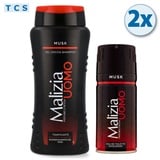 MALIZIA UOMO Set Musk: Deodorant 150 ml & Duschgel 250 ml