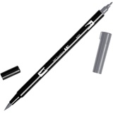 Tombow ABT-N55 Fasermaler Dual Brush Pen mit zwei Spitzen, cool grey 7