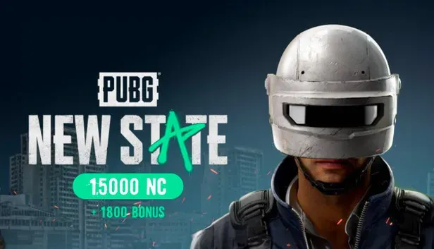 PUBG New State 15000 NC + 1800 Bonus