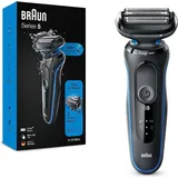 Braun Series 5 Elektrorasierer, EasyClean Rasierer Herren, Wet & Dry, Geschenk Mann - Blau