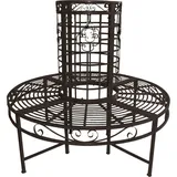 Garden Pleasure Larissa 121 x 112 x 44,5 cm Schwarz