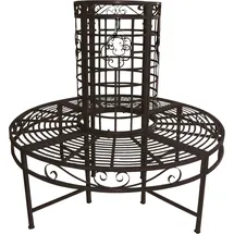 Garden Pleasure Larissa 121 x 112 x 44,5 cm Schwarz