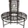 Garden Pleasure Larissa 121 x 112 x 44,5 cm Schwarz