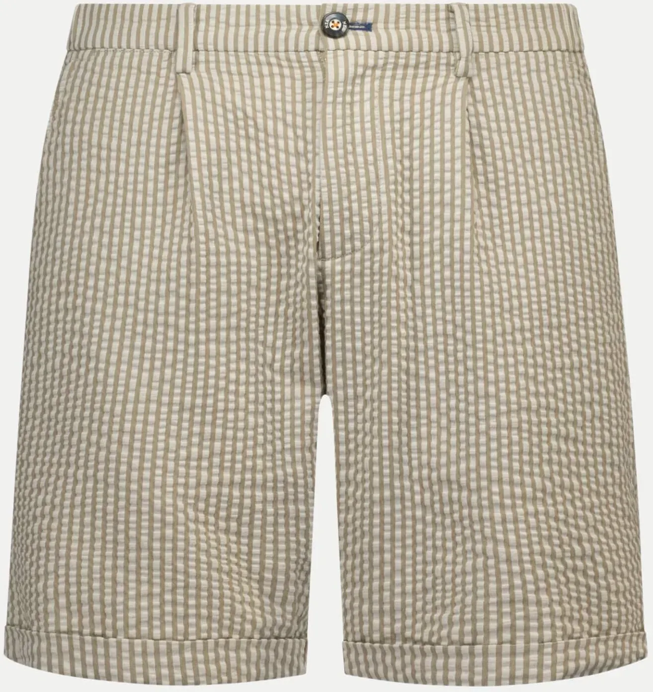 Shorts mit elastischem Bund Beige W34