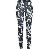 URBAN CLASSICS Ladies Tie Dye Leggings Schwarz M