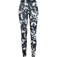URBAN CLASSICS Ladies Tie Dye Leggings Schwarz M