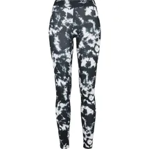 URBAN CLASSICS Ladies Tie Dye Leggings Schwarz M